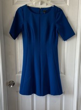 Ann Taylor Blue Fit And Flare Dress Size 4 NWT