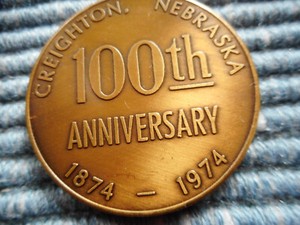 token creighton, nebraska 100th anniversary