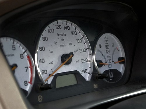 For Honda Accord Coupe 98-02 Dash Instrument Chrome Rings Polished Aluminium x3 - Picture 6 of 7