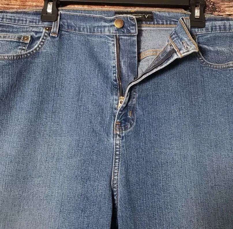 Venezia Denim Jeans Plus Size 28 Average Womens Stretch Cotton Blue - Image 3 of 4