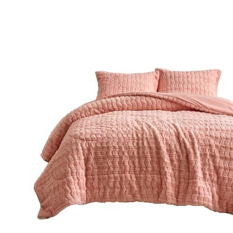 Faux Rabbit Fur Comforter Set Ultra Soft Fluffy Bedding Comforter Queen