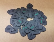 Lot of 50 Pickboy Carbon Nylon Reefer 0.75mm guitar picks green stencil