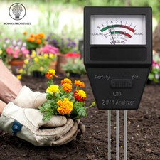 Medidor Probador de Suelo 2 en 1 PH Analizador de Fertilidad Medidor de Acidez de Agua para Jardín