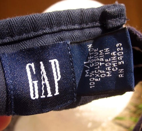 THE GAP med sun-visor hat 1980s logo reverse stitching throwback cap - Picture 4 of 4