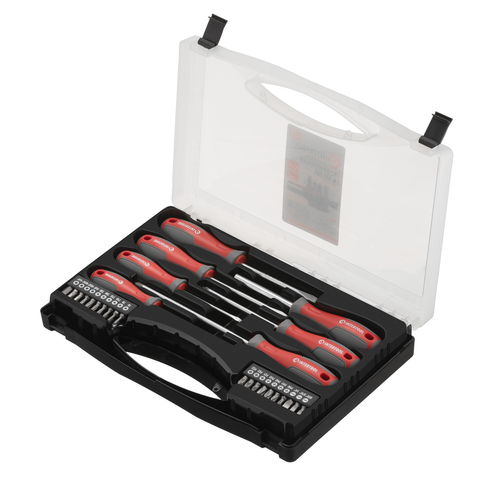 INTERTOOL 27-Piece Magnetic Screwdriver Set with Bits and Case VT08-3351 - Picture 7 of 9