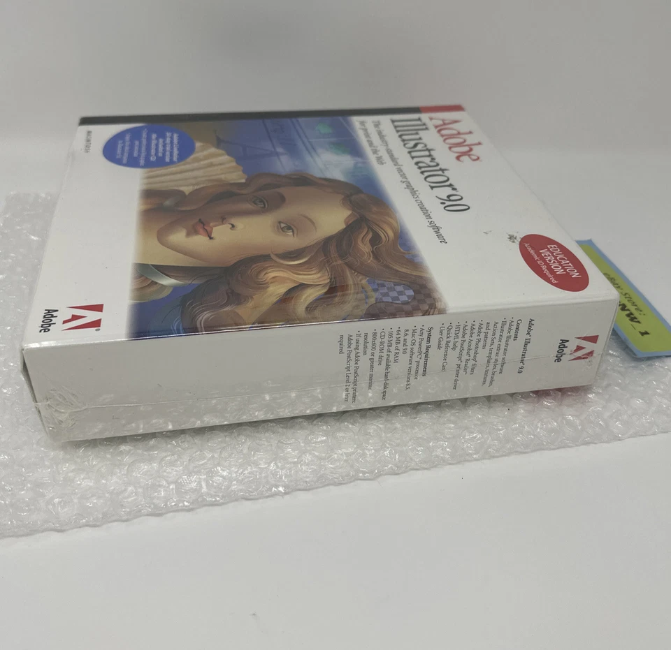 *NEW* ADOBE ILLUSTRATOR 9.0 Macintosh MAC Education PN: 16001032 FACTORY SEALED - Image 4 of 4