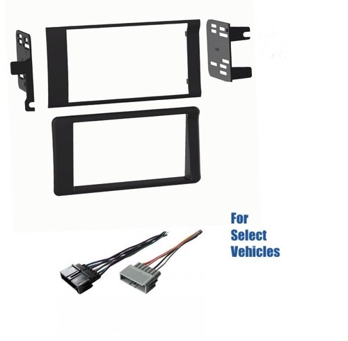 Double Din Car Radio Dash Kit Combo for 