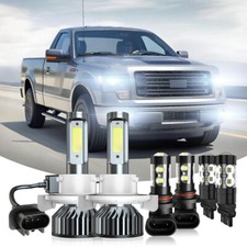For 2004-2013 2014 Ford F150 6X LED Headlight Hi/Lo + Fog Bulbs+Turn Lamp