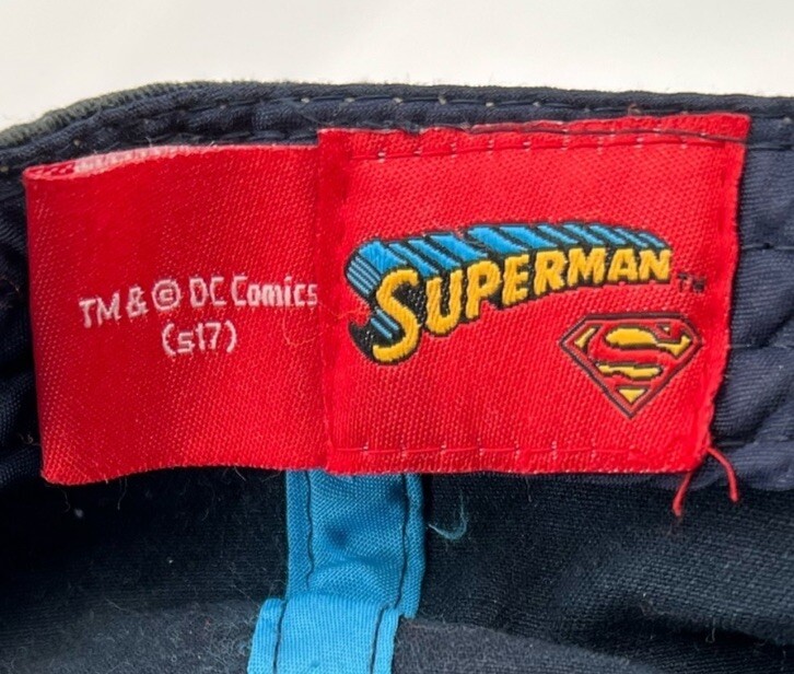 DC Comic SUPERMAN SnapBack Flat Bill Cap Size 17 - image 4