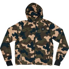 Saysky Camo Pace Womens Running Jacket Green Hooded Run Lightweight Breathable