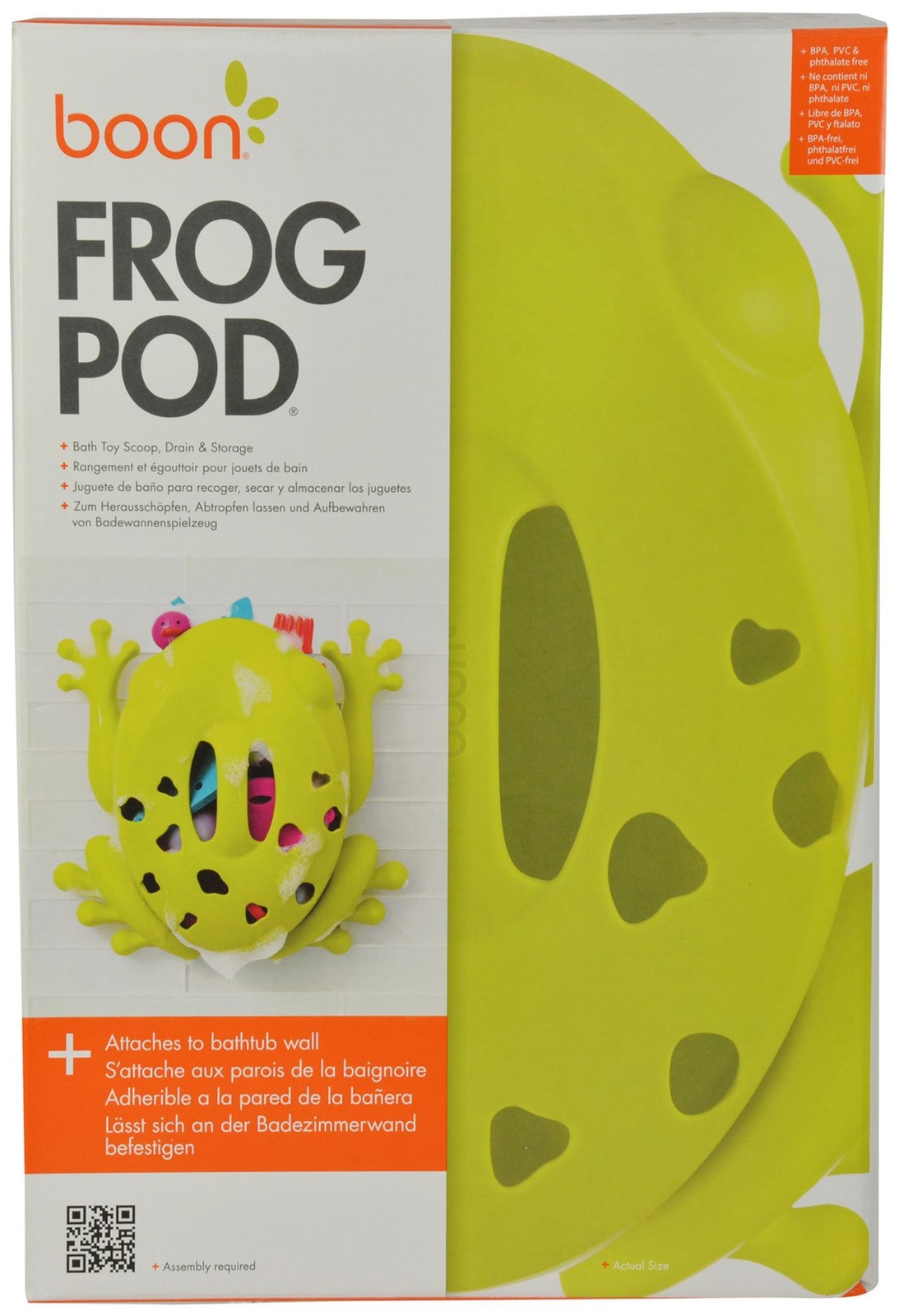 boon frog bath toy scoop