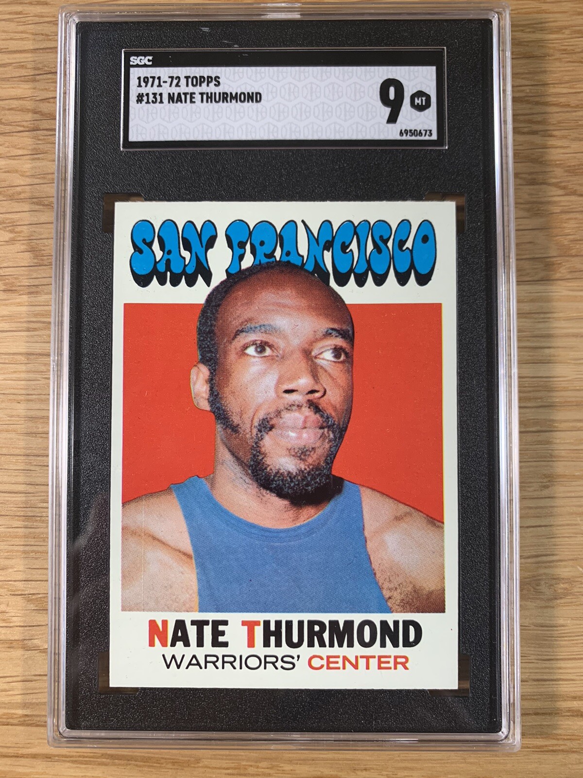 NATE THURMOND 1971-72 TOPPS #131 SGC 9 | Mint SAN FRANCISCO WARRIORS Rare POP 6!