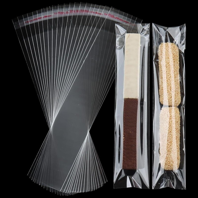 120 Pcs Clear Cellophane Bags Self Seal Cello Bags Cookies Treats Party Favors
