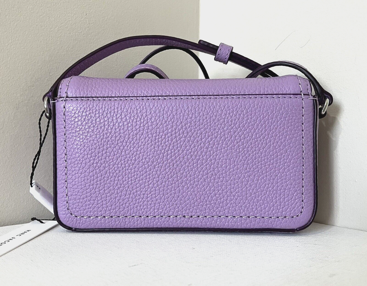 New Marc Jacobs Mini Flap Crossbody Pebble Leather Regal Orchid | eBay