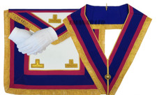 MASONIC REGALIA MARK PROVINCIAL DRESS APRON, COLLAR, FREE GLOVES *BRAND NEW*
