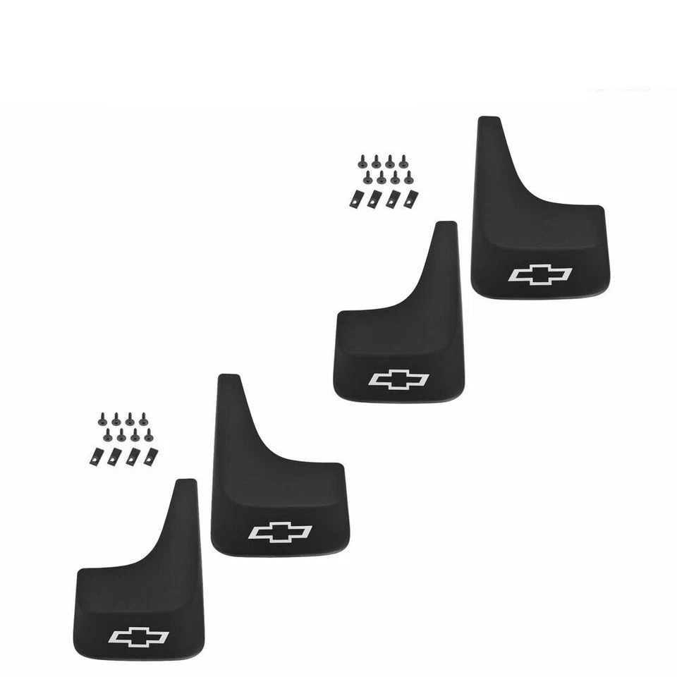 OEM Mud Flap Splash Guard Front Rear LH RH Set of 4 for Chevy w/o Fender Flares - Image 2 of 4