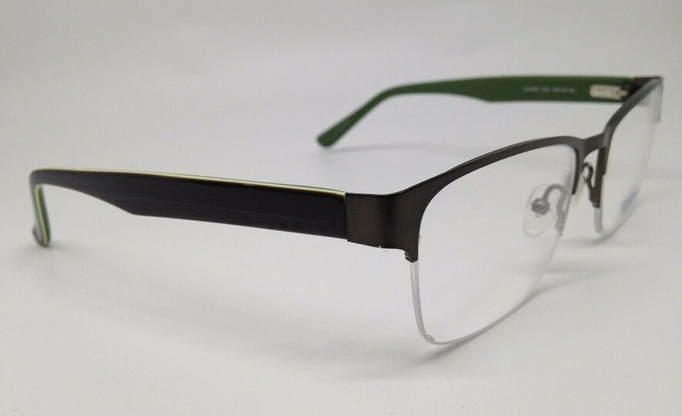 Armação de óculos de metal sem aro GANT G Carlo verde e Gunmetal SOL 52-18-140 - Imagem 3 de 4