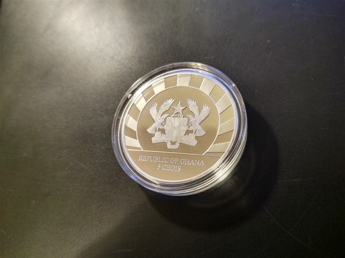 Tattoo Art 2017 5 Cedis Ghana 1 oz Silber Lunar Hahn coloriert - Bild 4 von 4