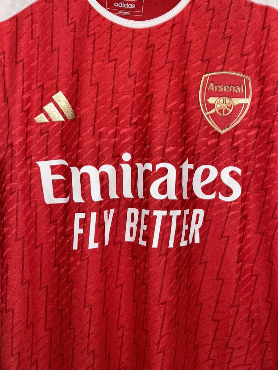 ADIDAS MENS ARSENAL AUTHETNIC 23/24 HOME JERSEY SIZE SMALL SLIM