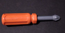 Hot Wheels Screwdriver Orange Handle Gray Phillips Plastic Mechanic Tool