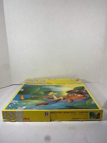 Garfield’s Dilemma VINTAGE (1978) GARFIELD & ODIE PUZZLE 550 PIECES COMPLETE - Picture 2 of 4