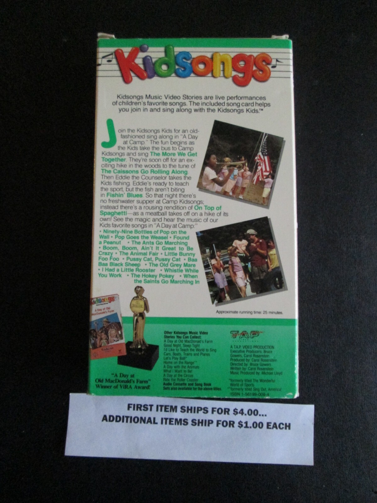VHS Tape Kidsongs A Day at Camp 16.00 Ship 4/1 eBay