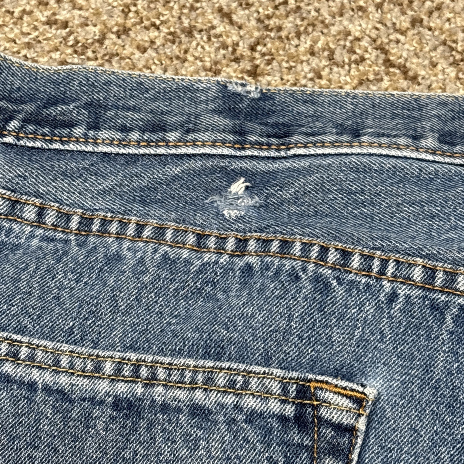 Levis 501 XX Button Fly Jeans Men’s 38 X 29 Distressed - View 17