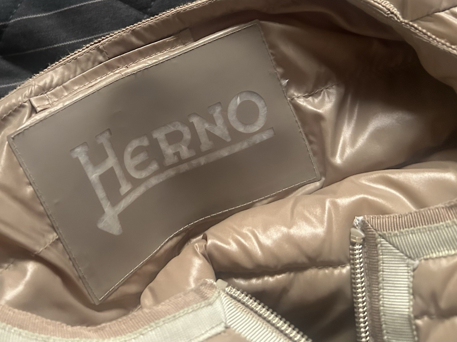 Herno down jacket beige short jacket size 36-38 -… - image 3