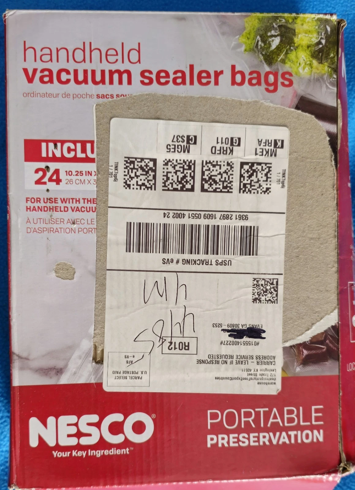 VS-11HB Handheld Vacuum Sealer Bags Large 24 pack