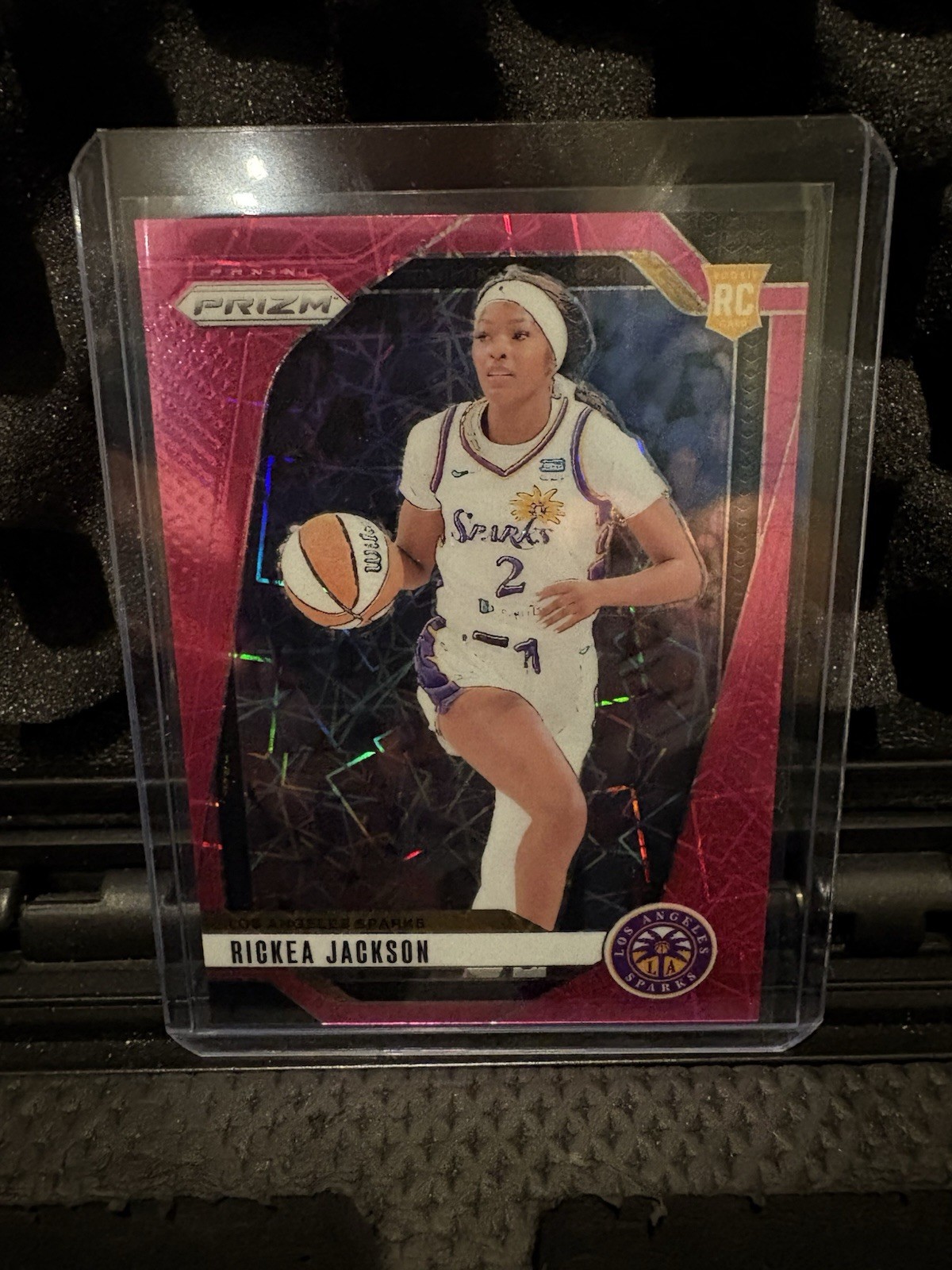 2024 Panini Prizm WNBA Rickea Jackson RC Rookie Pink Velocity 70/79 #60