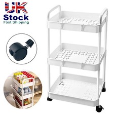 Slide Out Slim Organizer Trolley Shelf Bathroom Kitchen Storage Rack 3 Tier 2024