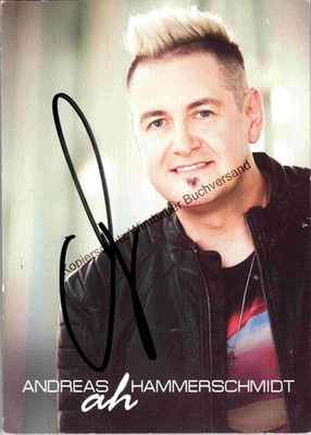 Original Autogramm Andreas Hammerschmidt Schlagerbengel /// Autogramm Autograph