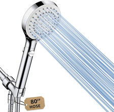 Shower Head with Handheld, High Pressure Handheld Shower Head with 80" Extra Lon