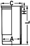 KOLBENSCHMIDT 89927110 Zylinderlaufbuchse für BREDAMENARINIBUS,ERF,FAP,HIGER,LAZ