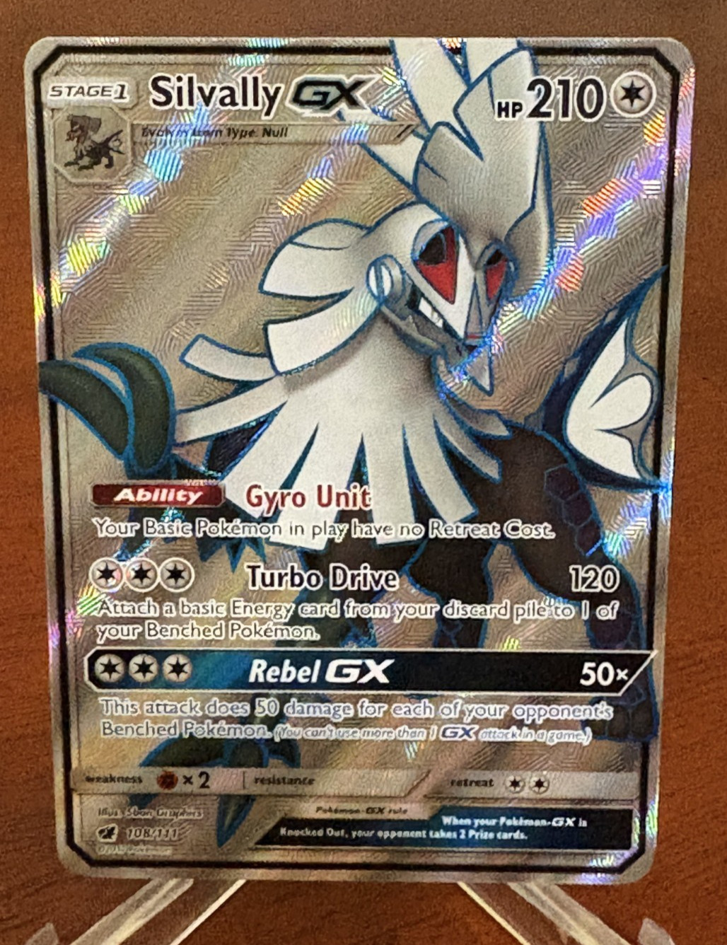 Silvally GX 108/111 Full Art Pokemon Crimson Invasion Holo Ultra Rare 2017