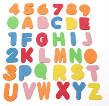 36PCS Bath Letters Numbers Set, Kids Educational Toy for Learning Play
