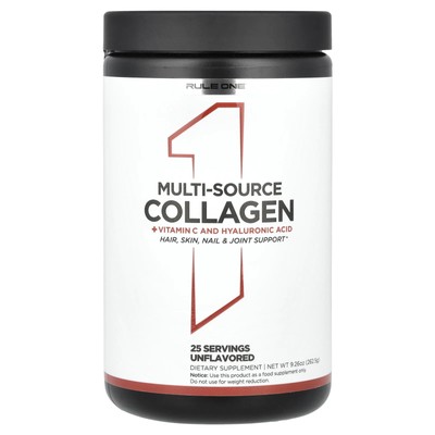 Multi-Source Collagen + Vitamin C and Hyaluronic Acid, Unflavored, 9.26 oz