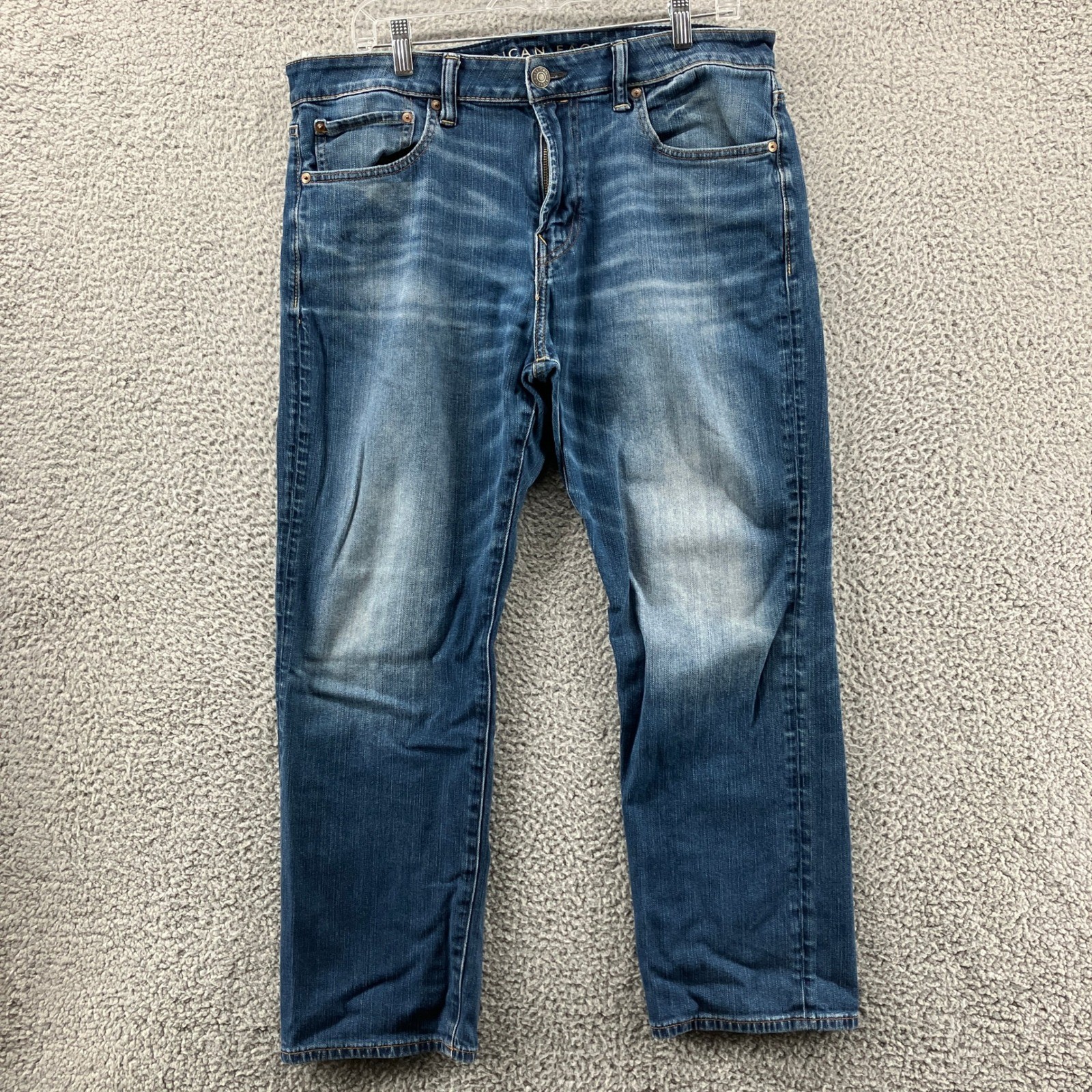 S Relaxed Straight Flex Blue Medium Wash 36x30 (36x26)