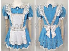 New Ice Figure Skating Dress Figure Skating Dress For Competition blue dyeing