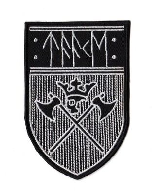 Taake Patch Thule Skull Crown Axe Shield Norwegian Black Metal Band Logo