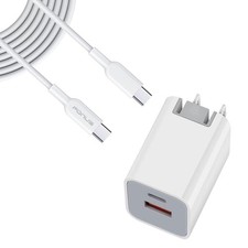 38W PD Home Charger Fast Type-C 6ft Long Cable USB-C Power for Smart Phones