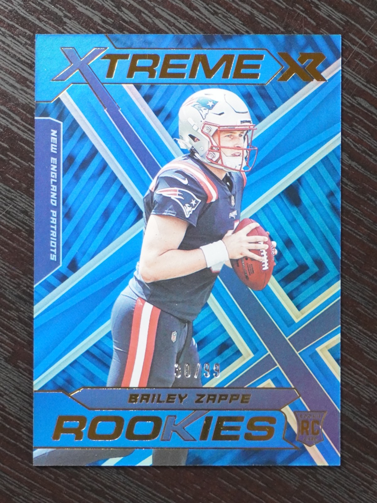Bailey Zappe 2022 Panini XR Xtreme Rookies #XTR-28 /99 - Patriots RC
