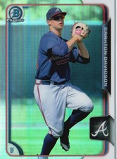 2015 Bowman Draft #186 Braxton Davidson Chrome Refractors