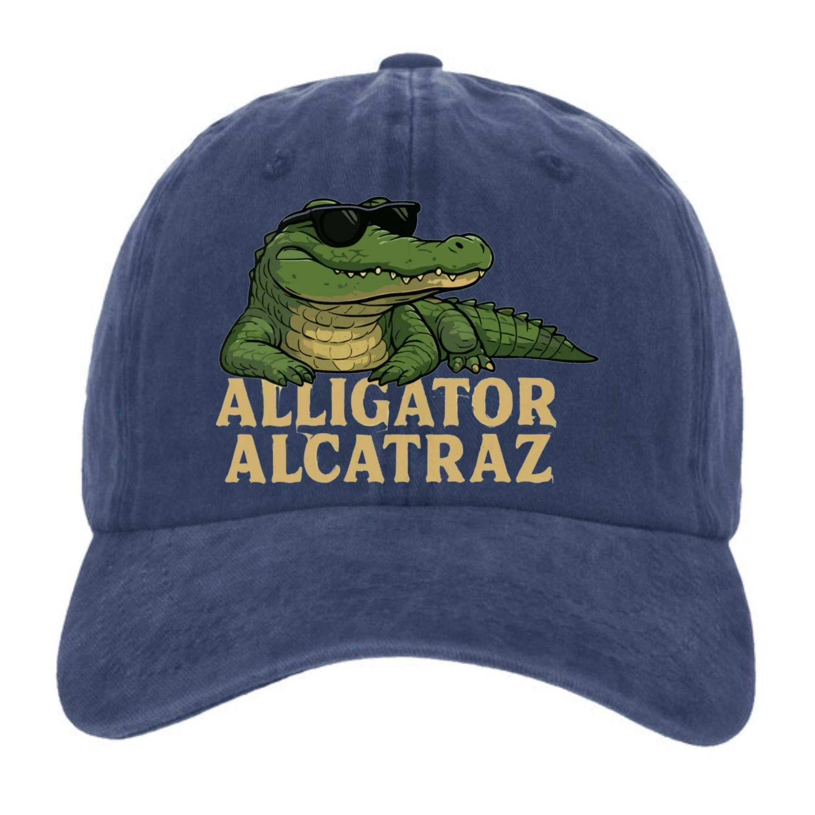 Alligator Alcatraz Cool Sunglasses Cartoon Everglades Florida Baseball Cap