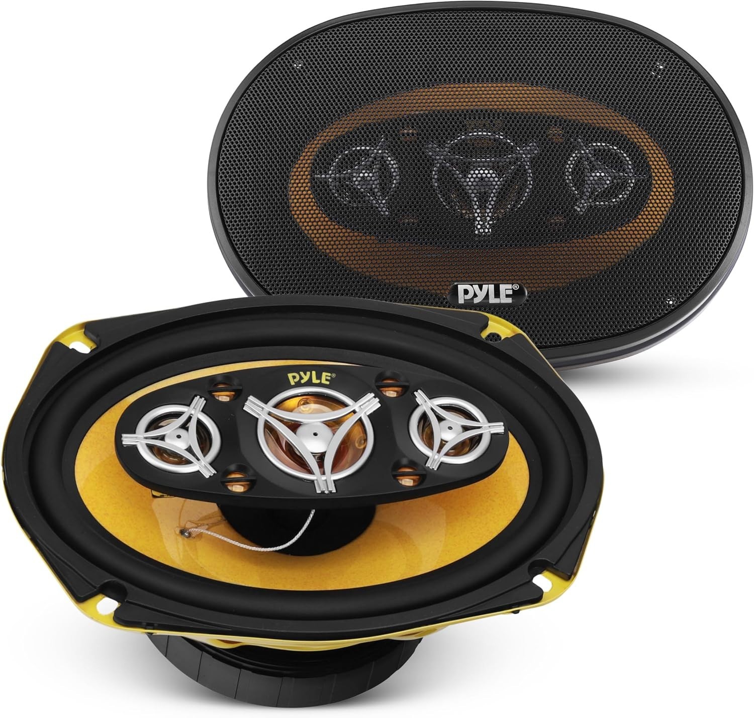 Pyle Car Eight Way Speaker System - Pro 6 x 9 Inch 500W 4 Ohm Mid Tweeter
