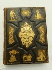 1875, The Bible Looking Glass: Reflector .. Guide to the Great Truth, LEATHER VG