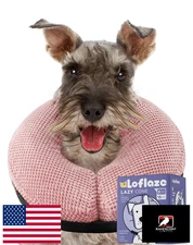 Loflaze Soft Inflatable Recovery E-Collar for Dogs & Cats - S/M/L Cone Alternati