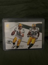 Upper Deck 2009 SP Authentic Aaron Rodgers Greg Jennings #152 Packers Football