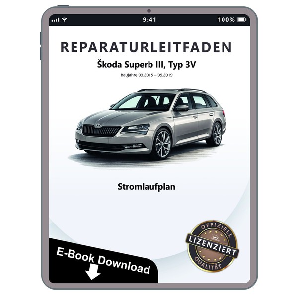 Skoda Superb 3V 2015-2019 StromlaufpläNe Sicherungsbelegung Elektrik Download-image