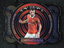 2022-23 Panini Obsidian Equinox Electric Etch Blue 3/20 Bruno Fernandes #13 7y2
